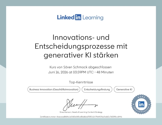 Innovations und Entscheidungsprozesse mit generativer KI stärken